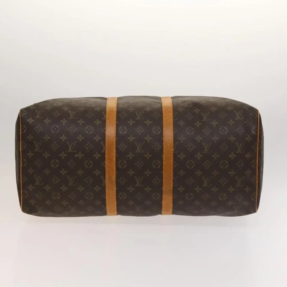 LOUIS VUITTON Monogram Keepall 55 Boston Bag M41424